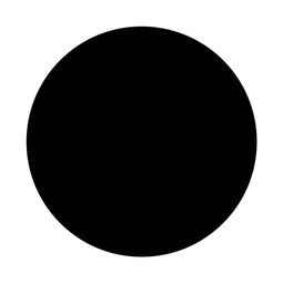 Label2X Blank wall circle black 2 pieces