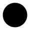 Label2X Blank wall circle black 2 pieces