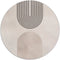 Label2X - Muurcirkel abstract bogen - Ø 12 cm - Forex - Multicolor - Wandcirkel - Rond Schilderij - Muurdecoratie Cirkel - Wandecoratie rond - Decoratie voor woonkamer of slaapkamer