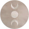 Label2X - Muurcirkel abstract maan - Ø 100 cm - Forex - Multicolor - Wandcirkel - Rond Schilderij - Muurdecoratie Cirkel - Wandecoratie rond - Decoratie voor woonkamer of slaapkamer