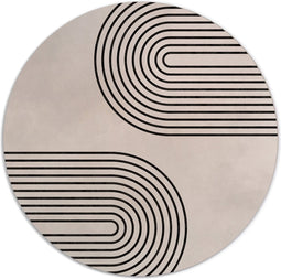 Label2X - Muurcirkel abstract regenboog - Ø 60 cm - Forex - Multicolor - Wandcirkel - Rond Schilderij - Muurdecoratie Cirkel - Wandecoratie rond - Decoratie voor woonkamer of slaapkamer