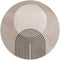 Label2X - Muurcirkel abstract regenboog zon - Ø 80 cm - Forex - Multicolor - Wandcirkel - Rond Schilderij - Muurdecoratie Cirkel - Wandecoratie rond - Decoratie voor woonkamer of slaapkamer