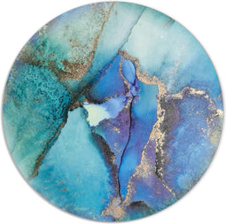 Label2X - Muurcirkel agaat kleur - Ø 120 cm - Dibond - Multicolor - Wandcirkel - Rond Schilderij - Muurdecoratie Cirkel - Wandecoratie rond - Decoratie voor woonkamer of slaapkamer