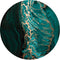 Label2X - Muurcirkel art green - Ø 30 cm - Dibond - Multicolor - Wandcirkel - Rond Schilderij - Muurdecoratie Cirkel - Wandecoratie rond - Decoratie voor woonkamer of slaapkamer