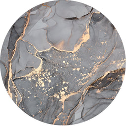 Label2X - Muurcirkel art grey - Ø 140 cm - Dibond - Multicolor - Wandcirkel - Rond Schilderij - Muurdecoratie Cirkel - Wandecoratie rond - Decoratie voor woonkamer of slaapkamer