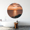 Label2X - Muurcirkel beach flow - Ø 140 cm - Forex - Multicolor - Wandcirkel - Rond Schilderij - Muurdecoratie Cirkel - Wandecoratie rond - Decoratie voor woonkamer of slaapkamer