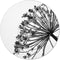 Label2X - Muurcirkel - Blew - Ø 80 cm - Forex - Multicolor - Wandcirkel - Rond Schilderij - Bloemen en Planten - Muurdecoratie Cirkel - Wandecoratie rond - Decoratie voor woonkamer of slaapkamer