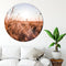 Label2X - Muurcirkel calm - Ø 120 cm - Dibond - Multicolor - Wandcirkel - Rond Schilderij - Muurdecoratie Cirkel - Wandecoratie rond - Decoratie voor woonkamer of slaapkamer