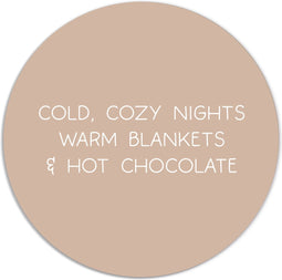 Label2X - Muurcirkel cozy - Ø 60 cm - Forex - Multicolor - Wandcirkel - Rond Schilderij - Muurdecoratie Cirkel - Wandecoratie rond - Decoratie voor woonkamer of slaapkamer