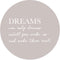 Label2X - Muurcirkel dreams - Ø 20 cm - Forex - Multicolor - Wandcirkel - Rond Schilderij - Muurdecoratie Cirkel - Wandecoratie rond - Decoratie voor woonkamer of slaapkamer
