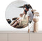 Label2X - Muurcirkel eigen foto - Ø 140 cm - Dibond - Multicolor - Wandcirkel - Rond Schilderij - Muurdecoratie Cirkel - Wandecoratie rond - Decoratie voor woonkamer of slaapkamer