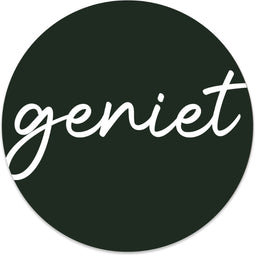 Label2X - Muurcirkel geniet groen - Ø 100 cm - Forex - Multicolor - Wandcirkel - Rond Schilderij - Muurdecoratie Cirkel - Wandecoratie rond - Decoratie voor woonkamer of slaapkamer