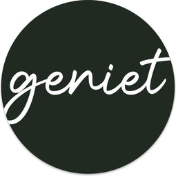 Label2X - Muurcirkel geniet groen - Ø 40 cm - Forex - Multicolor - Wandcirkel - Rond Schilderij - Muurdecoratie Cirkel - Wandecoratie rond - Decoratie voor woonkamer of slaapkamer