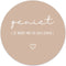 Label2X - Muurcirkel geniet lach beige - Ø 60 cm - Dibond - Multicolor - Wandcirkel - Rond Schilderij - Muurdecoratie Cirkel - Wandecoratie rond - Decoratie voor woonkamer of slaapkamer