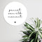 Label2X - Muurcirkel geniet van elk moment wit - Ø 12 cm - Forex - Multicolor - Wandcirkel - Rond Schilderij - Muurdecoratie Cirkel - Wandecoratie rond - Decoratie voor woonkamer of slaapkamer