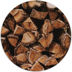 Label2X - Muurcirkel hout - Ø 120 cm - Dibond - Multicolor - Wandcirkel - Rond Schilderij - Muurdecoratie Cirkel - Wandecoratie rond - Decoratie voor woonkamer of slaapkamer