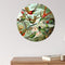 Label2X - Muurcirkel hummingbirds van Ernst Haeckel - Ø 40 cm - Dibond - Multicolor - Wandcirkel - Rond Schilderij - Muurdecoratie Cirkel - Wandecoratie rond - Decoratie voor woonkamer of slaapkamer