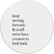 Label2X - Muurcirkel keep moving - Ø 100 cm - Forex - Multicolor - Wandcirkel - Rond Schilderij - Muurdecoratie Cirkel - Wandecoratie rond - Decoratie voor woonkamer of slaapkamer