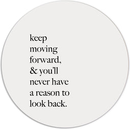 Label2X - Muurcirkel keep moving - Ø 60 cm - Dibond - Multicolor - Wandcirkel - Rond Schilderij - Muurdecoratie Cirkel - Wandecoratie rond - Decoratie voor woonkamer of slaapkamer