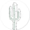Label2X - Muurcirkel kids cactus - 120 cm - Dibond - Multicolor - Wandcirkel - Rond Schilderij - Muurdecoratie Cirkel - Wandecoratie rond - Decoratie voor woonkamer of slaapkamer