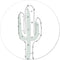 Label2X - Muurcirkel kids cactus - 40 cm - Forex - Multicolor - Wandcirkel - Rond Schilderij - Muurdecoratie Cirkel - Wandecoratie rond - Decoratie voor woonkamer of slaapkamer