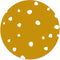 Label2X Muurcirkel kids dots okergeel - Ø 12 cm / Forex - Wandcirkel kids dots - Wandcirkel kinderkamer - Wandcirkel rond - Wanddecoratie woonkamer - Wandcirkel - Muurcirkel binnen - Wandbord rond - Muurcirkel - WallCircle