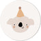 Label2X - Muurcirkel kids koala - 30 cm - Forex - Multicolor - Wandcirkel - Rond Schilderij - Muurdecoratie Cirkel - Wandecoratie rond - Decoratie voor woonkamer of slaapkamer