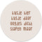 Label2X - Muurcirkel kids kusje hier kusje daar - 60 cm - Forex - Multicolor - Wandcirkel - Rond Schilderij - Muurdecoratie Cirkel - Wandecoratie rond - Decoratie voor woonkamer of slaapkamer