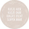 Label2X - Muurcirkel kids kusje hier wreath - 30 cm - Forex - Multicolor - Wandcirkel - Rond Schilderij - Muurdecoratie Cirkel - Wandecoratie rond - Decoratie voor woonkamer of slaapkamer