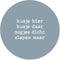Label2X - Muurcirkel kids kusje hier zachtblauw - 40 cm - Forex - Multicolor - Wandcirkel - Rond Schilderij - Muurdecoratie Cirkel - Wandecoratie rond - Decoratie voor woonkamer of slaapkamer