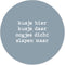 Label2X - Muurcirkel kids kusje hier zachtblauw - 80 cm - Forex - Multicolor - Wandcirkel - Rond Schilderij - Muurdecoratie Cirkel - Wandecoratie rond - Decoratie voor woonkamer of slaapkamer