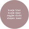 Label2X - Muurcirkel kids kusje hier zachtroze - 60 cm - Forex - Multicolor - Wandcirkel - Rond Schilderij - Muurdecoratie Cirkel - Wandecoratie rond - Decoratie voor woonkamer of slaapkamer