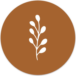 Label2X - Muurcirkel kids leaf terra - 40 cm - Forex - Multicolor - Wandcirkel - Rond Schilderij - Muurdecoratie Cirkel - Wandecoratie rond - Decoratie voor woonkamer of slaapkamer
