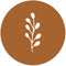 Label2X - Muurcirkel kids leaf terra - 40 cm - Forex - Multicolor - Wandcirkel - Rond Schilderij - Muurdecoratie Cirkel - Wandecoratie rond - Decoratie voor woonkamer of slaapkamer