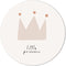 Label2X - Muurcirkel kids little princess - 80 cm - Dibond - Multicolor - Wandcirkel - Rond Schilderij - Muurdecoratie Cirkel - Wandecoratie rond - Decoratie voor woonkamer of slaapkamer