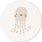 Label2X - Muurcirkel kids octopus - 40 cm - Dibond - Multicolor - Wandcirkel - Rond Schilderij - Muurdecoratie Cirkel - Wandecoratie rond - Decoratie voor woonkamer of slaapkamer