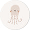 Label2X - Muurcirkel kids octopus - 60 cm - Forex - Multicolor - Wandcirkel - Rond Schilderij - Muurdecoratie Cirkel - Wandecoratie rond - Decoratie voor woonkamer of slaapkamer