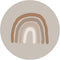 Label2X - Muurcirkel kids regenboog beige - 12 cm - Forex - Multicolor - Wandcirkel - Rond Schilderij - Muurdecoratie Cirkel - Wandecoratie rond - Decoratie voor woonkamer of slaapkamer