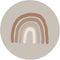 Label2X - Muurcirkel kids regenboog beige - 30 cm - Forex - Multicolor - Wandcirkel - Rond Schilderij - Muurdecoratie Cirkel - Wandecoratie rond - Decoratie voor woonkamer of slaapkamer