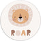 Label2X - Muurcirkel kids roar - 100 cm - Forex - Multicolor - Wandcirkel - Rond Schilderij - Muurdecoratie Cirkel - Wandecoratie rond - Decoratie voor woonkamer of slaapkamer