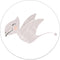 Label2X - Muurcirkel kids vliegende dino - 30 cm - Dibond - Multicolor - Wandcirkel - Rond Schilderij - Muurdecoratie Cirkel - Wandecoratie rond - Decoratie voor woonkamer of slaapkamer