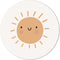 Label2X - Muurcirkel kids zonnetje - 100 cm - Dibond - Multicolor - Wandcirkel - Rond Schilderij - Muurdecoratie Cirkel - Wandecoratie rond - Decoratie voor woonkamer of slaapkamer