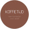 Label2X - Muurcirkel koffietijd cognac - Ø 100 cm - Forex - Multicolor - Wandcirkel - Rond Schilderij - Muurdecoratie Cirkel - Wandecoratie rond - Decoratie voor woonkamer of slaapkamer