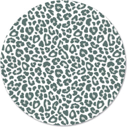 Label2X - Muurcirkel leopard green - Ø 40 cm - Forex - Multicolor - Wandcirkel - Rond Schilderij - Muurdecoratie Cirkel - Wandecoratie rond - Decoratie voor woonkamer of slaapkamer