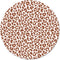 Label2X - Muurcirkel leopard terracotta - Ø 120 cm - Forex - Multicolor - Wandcirkel - Rond Schilderij - Muurdecoratie Cirkel - Wandecoratie rond - Decoratie voor woonkamer of slaapkamer