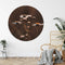 Label2X - Muurcirkel madelief - Ø 60 cm - Dibond - Multicolor - Wandcirkel - Rond Schilderij - Muurdecoratie Cirkel - Wandecoratie rond - Decoratie voor woonkamer of slaapkamer