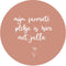 Label2X - Muurcirkel mijn favoriete plekje is hier met jullie roze - Ø 30 cm - Forex - Multicolor - Wandcirkel - Rond Schilderij - Muurdecoratie Cirkel - Wandecoratie rond - Decoratie voor woonkamer of slaapkamer