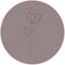 Label2X - Muurcirkel minimal flower - Ø 20 cm - Forex - Multicolor - Wandcirkel - Rond Schilderij - Muurdecoratie Cirkel - Wandecoratie rond - Decoratie voor woonkamer of slaapkamer