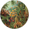 Label2X - Muurcirkel Muscinae van Ernst Haeckel - Ø 140 cm - Forex - Multicolor - Wandcirkel - Rond Schilderij - Muurdecoratie Cirkel - Wandecoratie rond - Decoratie voor woonkamer of slaapkamer