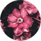 Label2X - Muurcirkel - Pinkdrip - Ø 20 cm - Forex - Multicolor - Wandcirkel - Rond Schilderij - Bloemen en Planten - Muurdecoratie Cirkel - Wandecoratie rond - Decoratie voor woonkamer of slaapkamer